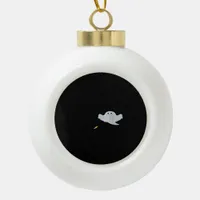 Eat Drink And Be Scary Halloween Trendy Casual  Ceramic Ball Christmas Ornament