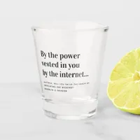 Funny Officiant Proposal Marry Us Shot Glass
