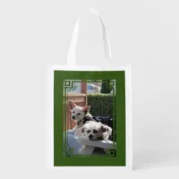 Polyester Bag - Two Dogs inside Image Frame