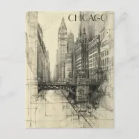 Chicago USA Travel Postcard