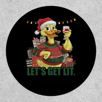 Christmas Duck, Let's Get Lit  Patch