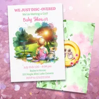 Cute Disc Golf Girl's Baby Shower Invitation