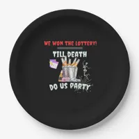 We The Lottery - Till Death Do Us Party Paper Plates