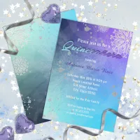 Elegant Fancy 15th Birthday Quinceañera  Invitation