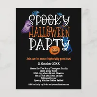 PAPER | Spooky Halloween Party Black Invitation