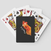 F-Caw-F Chicken Essential Minimal Clean Poker Cards