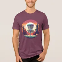 Pixel Art Disc Golf Course Tri-Blend Shirt