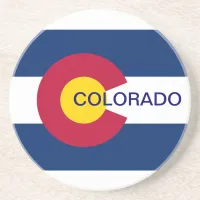 Colorado State Flag Drink Coaster