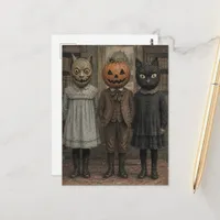  Vintage Halloween Children in Costumes Postcard