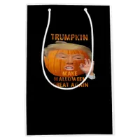 Trumpkin Pumpkin Make Halloween Great Again  Medium Gift Bag
