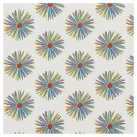 Floral Patterned Multicolor Boho Pretty Colorful Fabric