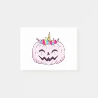 Unicorn Pumpkin Post-it Notes