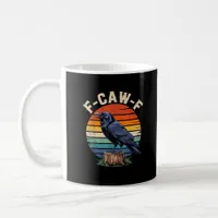 F-Caw-F Raven Moon Gothic Halloween Crow Bird Love Coffee Mug