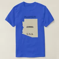 T-shirt - Arizona Map with Town