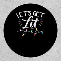Christmas Design - Let's Get Lit Patch