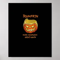 Halloween Trumpkin Classic Funny Poster