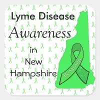 Lyme Disease Awareness in New Hampshire Sticker