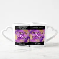 6th 33rd 47th 48th Amethyst Wedding Anniversary Coffee Mug Set