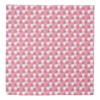 Dream House Pink Orange White Polkadot Duvet Cover