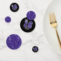 Sweet Sixteen Sparkle Purple ID119 Confetti