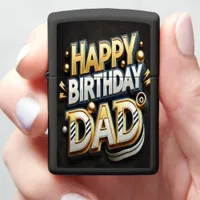 Celebrating a Special Birthday for a Beloved Dad Zippo Lighter