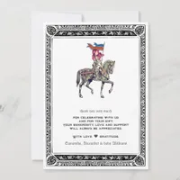 Medieval Renaissance Knight Renfaire W Baby Shower Thank You Card