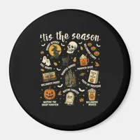 Tis Season Santa Hat Retro Vintage  Magnet
