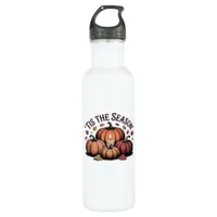 Tis The Season Football Stainless Steel Water Bottle