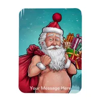 Funny Dirty Santa Christmas Collection Magnet