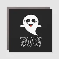 Boo Little Halloween Classic Design Car Magnet