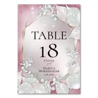 TABLE NUMBER | Burgundy Pearl Shimmer