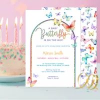 Spring Butterfly Baby Shower Invite – Colorful