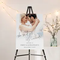 Modern She Said Yes Photo Welcome Engagement Party Foam Board