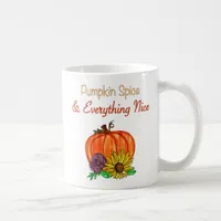 Pumpkin Spice & Everything Nice Autumn Coffee Mug