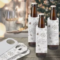 Boho Twigs & Pinecone Christmas ID986 Bottle Hanger Tag