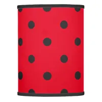 Red Black Spotty Lamp Shade