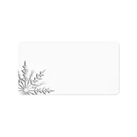 Winter Snowflake Label