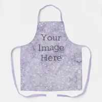 Create Your Own Metalic Purple Faux Glitter Marble Apron