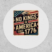 America Flag  Decor No Kings In America Since 1776 Patch