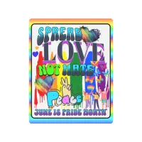 Pride | Spread Love Not Hate Metal Print