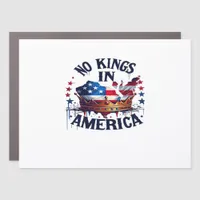 No Kings In America Classic Retro Cool Car Magnet