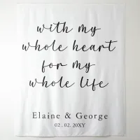 With My Whole Heart Wedding Photo Prop Backdrop