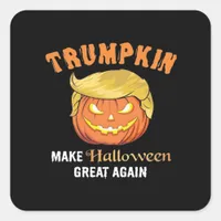Halloween Trumpkin - Make Halloween Great Again  Square Sticker
