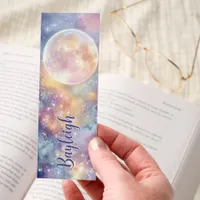 Celestial Moon and Galaxy Fireworks Bookmarks