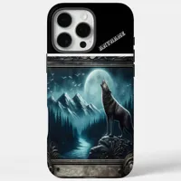 Wolf's Moonlight Serenade iPhone 16 Pro Max Case