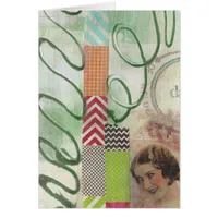 Mixed Media Lady Collage