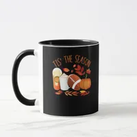 Tis The Season Football Pumpkin Thanksgiving Athle Mug