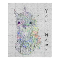 Rainbow Custom Unicorn Puzzle