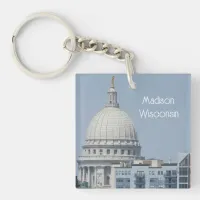 Madison, Wisconsin State Capitol Keychain