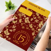 Red & Gold School Class Reunion Envelope Mailers